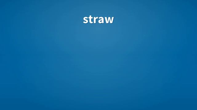 Straw | Meaning of straw смотреть онлайн