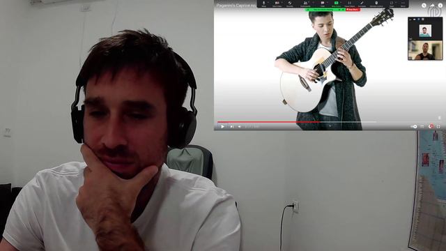 British Guys First Time Reacting to Marcin Patrzalek - Paganini's Caprice no. 24 on One Guitar смотреть онлайн