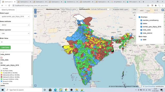 WebGIS app development using Openlayers-6 & Geoserver-Pt3 (Query panel using WMS & WFS service) смотреть онлайн