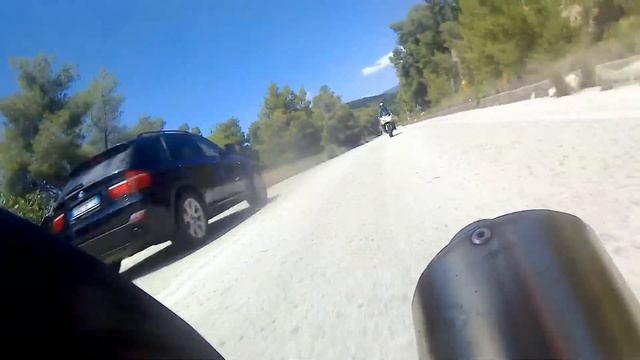 Honda CBR 900 RR + Yamaha Fazer 800 ride to Epidavros смотреть онлайн