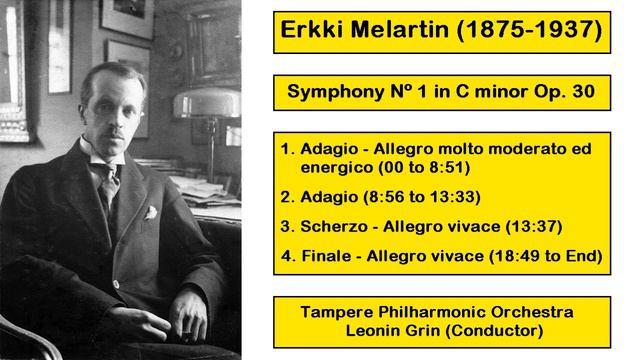 Erkki Melartin (1875-1937) - Symphony Nº 1 in C minor Op. 30 смотреть онлайн