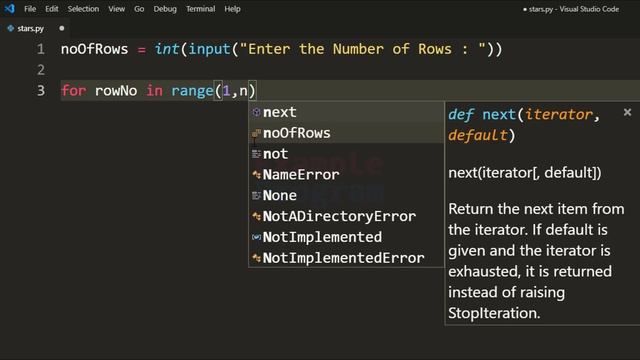 Python Pattern Printing Programs | Right Angle Triangle Star Pattern смотреть онлайн