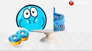 BLUE FOOD MUKBANG - RED BALL 4 ANIMATION MUKBANG #2