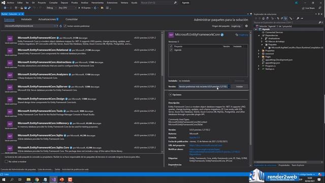 ? 15 .NET 6 Razor Pages Instalación de Extensiones - Nuget Packages смотреть онлайн