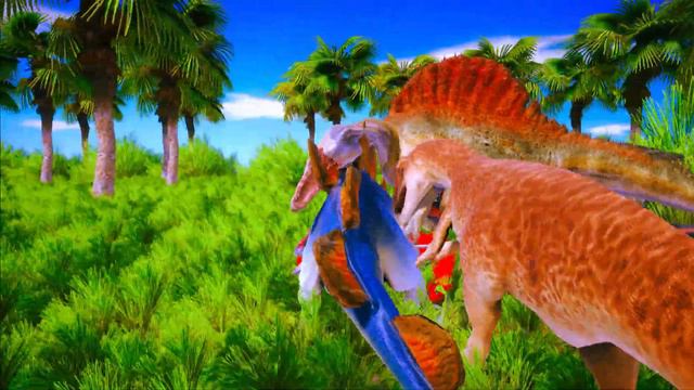 dinosaurs hunting - Animal Revolt Battle Simulator смотреть онлайн