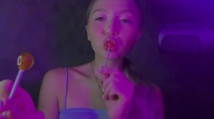 ASMR LOLLIPOP/ Sucking/Licking 2 mini lollipop/eating/no talking/ АСМР ЧупаЧупс