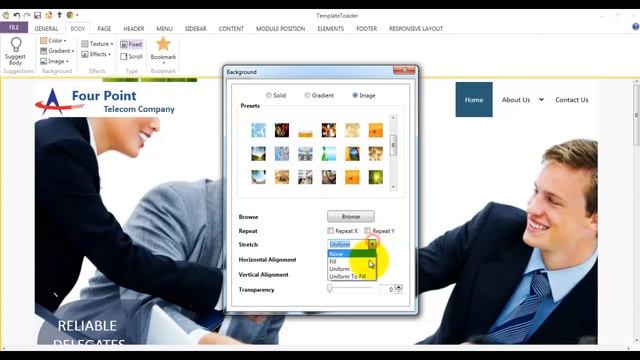 Body Tab Demo | TemplateToaster Website Builder смотреть онлайн