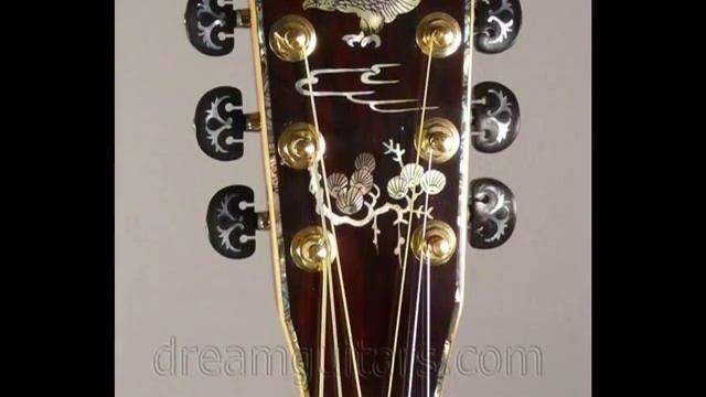 Antoniotsai Custom D Rosewood/Sitka Eagle Inlay Theme at Dream Guitars смотреть онлайн