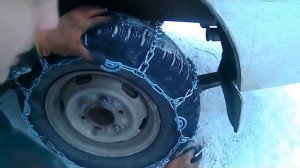 Цепи на колёса #Установка