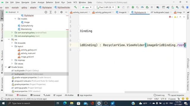 Gallery Android Application 2 (Model + Recycler View) смотреть онлайн