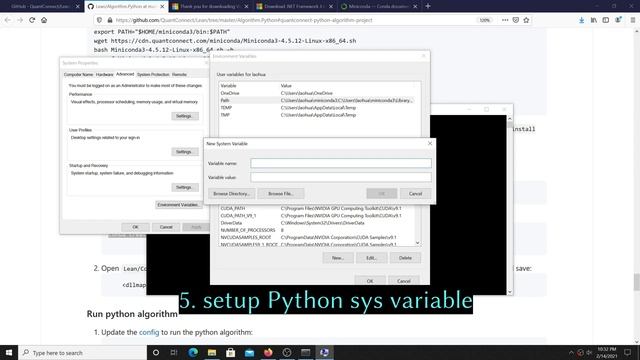 QuantConnect Lean, how to locally install on Windows 10. смотреть онлайн