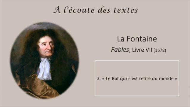 LECTURE de la fable "Le Rat qui s'est retiré du monde"🐭, extraite des FABLES de LA FONTAINE смотреть онлайн