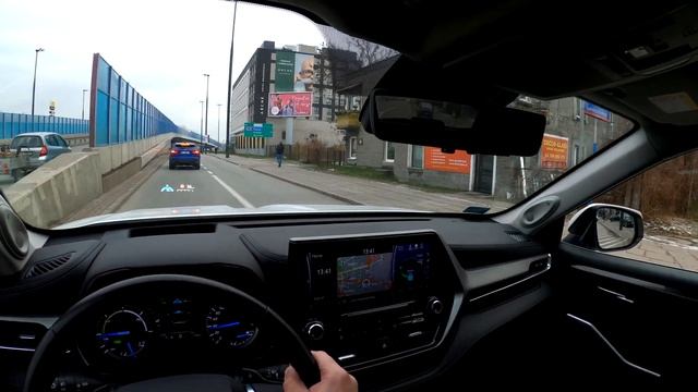 Toyota Highlander Hybrid POV test drive | Safety and Assistance systems | ASMR interior quality 4K смотреть онлайн