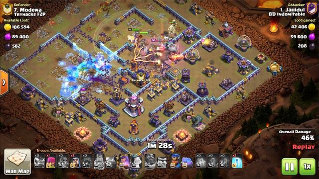 7 WITCH GOLEM + 8 EARTH QUAKE SPELL is BEST for TH15 Attack! Clash Of Clans смотреть онлайн