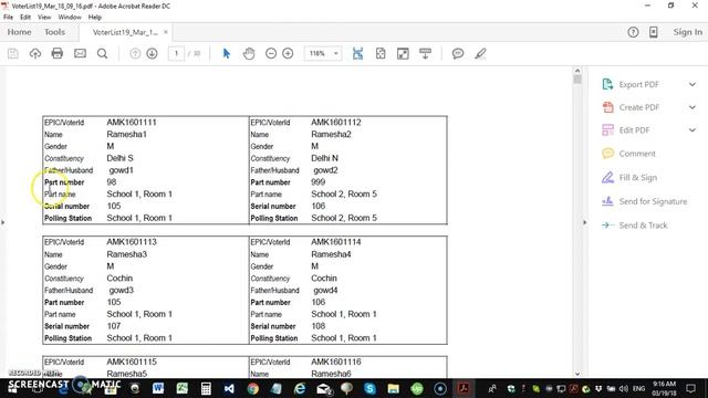 Voter slip printing application - Excel to PDF Converter смотреть онлайн