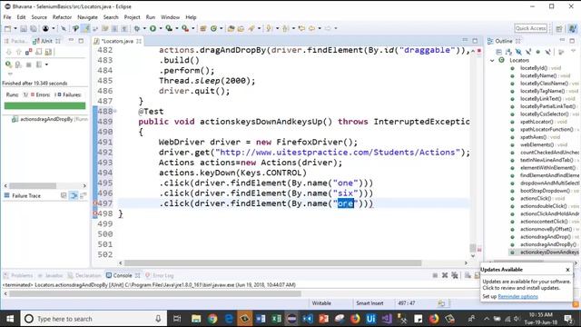 Selenium with Java 31 - Actions class Keydown and keyup method explained in detail with code смотреть онлайн