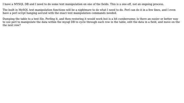 DevOps & SysAdmins: Using a regular expression (perl?) on a MySQL DB (2 Solutions!!) смотреть онлайн