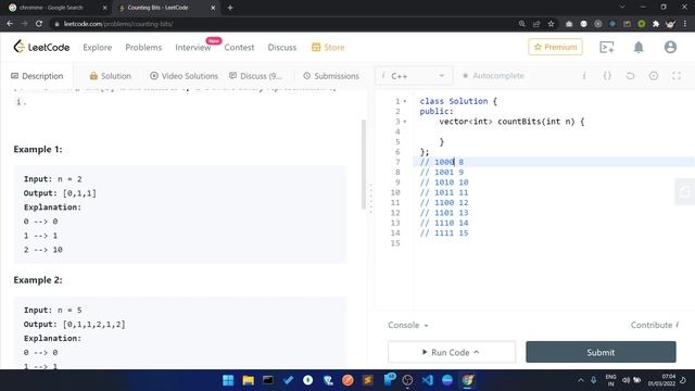 338. Counting Bits | Leetcode Solution смотреть онлайн