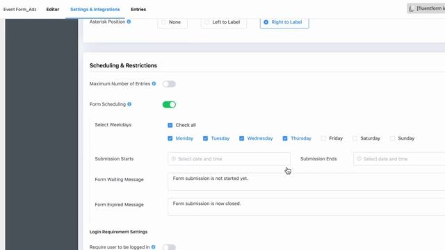 How to Schedule your Online Form | Fluent Forms Scheduling and Restrictions Feature смотреть онлайн