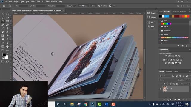 Perspective Crop Tool Photoshop Tutorial смотреть онлайн
