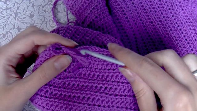 Вяжем детский кардиган / кофту ♥ Часть 3 капюшон ♥ Вяжем крючком ♥ Wild Rose ♥ смотреть онлайн