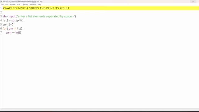 Python Prgram TO INPUT A STRING AND PRINT ITS RESULT смотреть онлайн