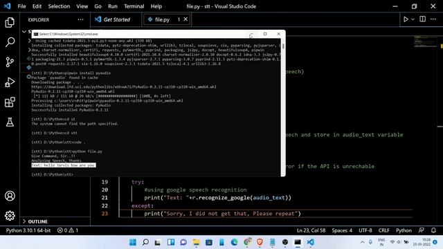 Speech to Text Using Python || Convert an Audio Transcript into Text || Python Project For Beginner смотреть онлайн