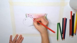 Рисуем натюрморт цветными карандашами  МК для начинающих