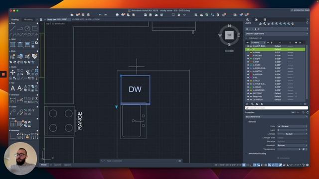 How to Draw A Kitchen in Autocad Mac - Autocad 2023 For Mac Tutorial смотреть онлайн