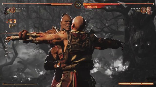 Mortal Kombat 1 Reptile 51% Combo W fatal blow смотреть онлайн