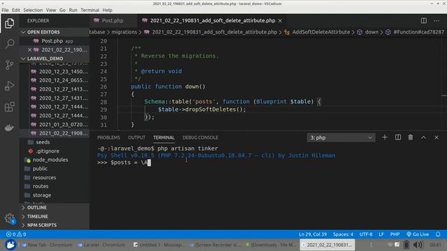 Laravel Eloquent : Soft Deletion - [Latest 2021] #laravel смотреть онлайн