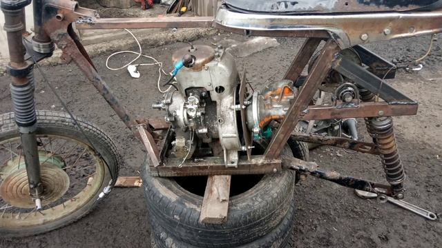 ⚙️САМОДЕЛЬНЫЙ МОПЕД С МОТОРОМ ОТ 2СД смотреть онлайн