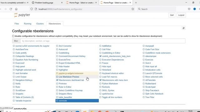 How to Install and Uninstall nbextension in Jupyter Notebook? смотреть онлайн