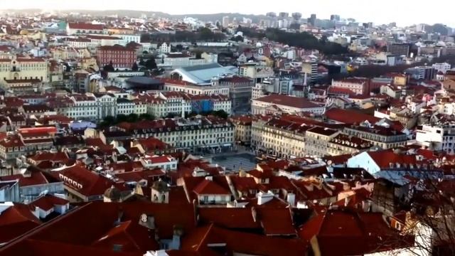 Лиссабон 2013. Вид на старый город с замка Св Георгия смотреть онлайн