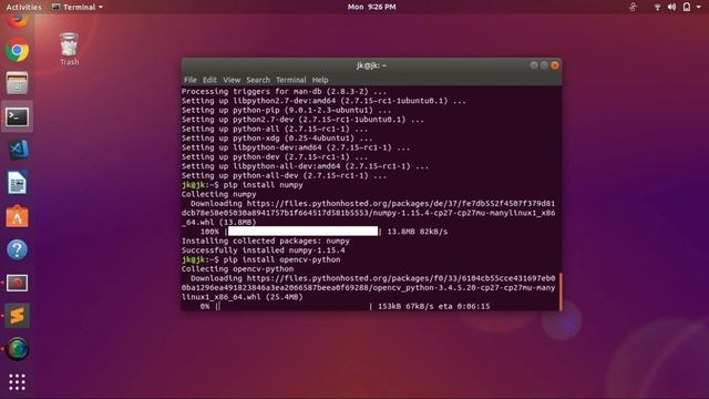 How to install PIP, NUMPY and OPENCV in UBUNTU | Programmers World смотреть онлайн