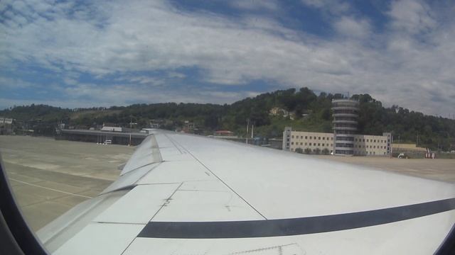 Запуск двигателей, руление и взлет Boeing-777-300 а/к Nordwind | Рейс Сочи-Москва смотреть онлайн