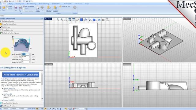VisualCAD/CAM 2020 FreeMILL Quick Start смотреть онлайн