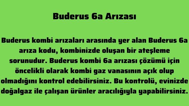 buderus 6a arızası смотреть онлайн