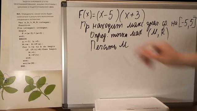 ЕГЭ 2020. В21 (№ 5) по информатике. Программирование. смотреть онлайн