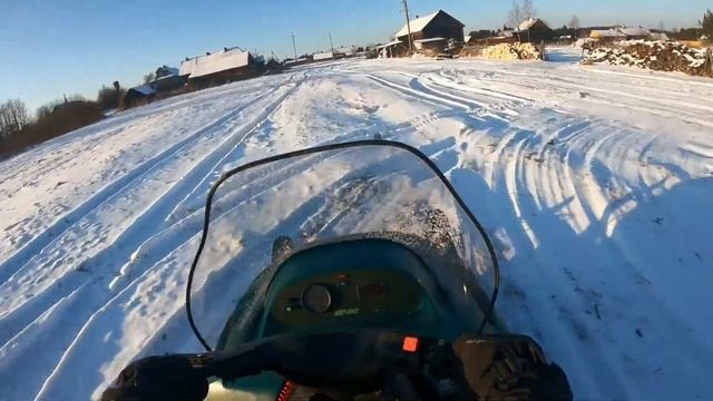 Снегоход Ски- до туринг 380. Вторая жизнь. Пробный выезд. смотреть онлайн