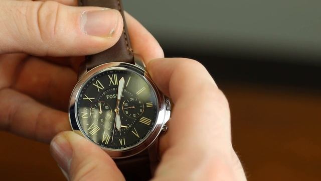 How To Set The Time And Chronograph On A Fossil Watch