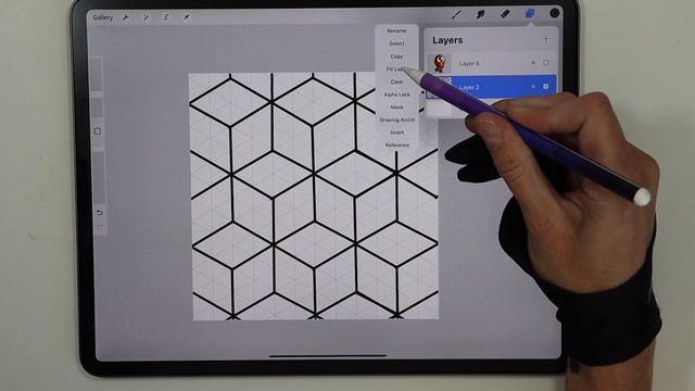 How To Draw Qbert's 3D Cube Illusion - Easy Procreate Tutorial with FREE Sketch & Color Palette смотреть онлайн