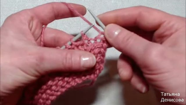 Узор из вытянутых петель уроки вязания узоры спицами №001 Knitting lessons patterns смотреть онлайн