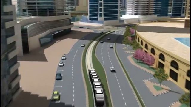 JBR- Al Sufouh Tram Animation смотреть онлайн