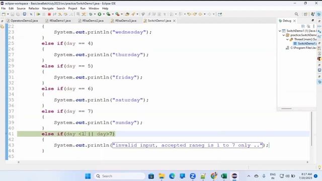 SESSION-11_Switch Case Basics In Java смотреть онлайн