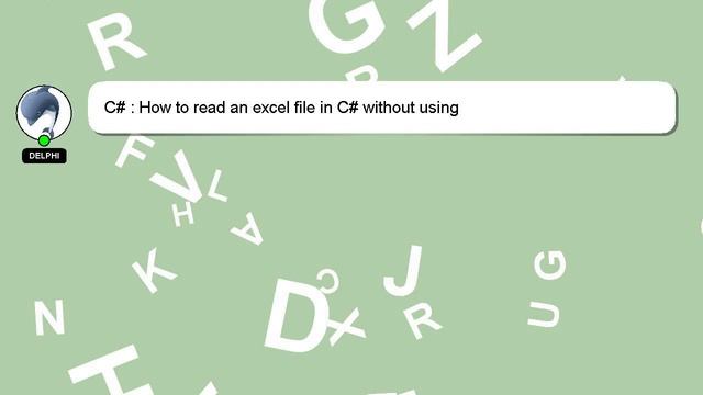 C# : How to read an excel file in C# without using Microsoft.Office.Interop.Excel libraries смотреть онлайн