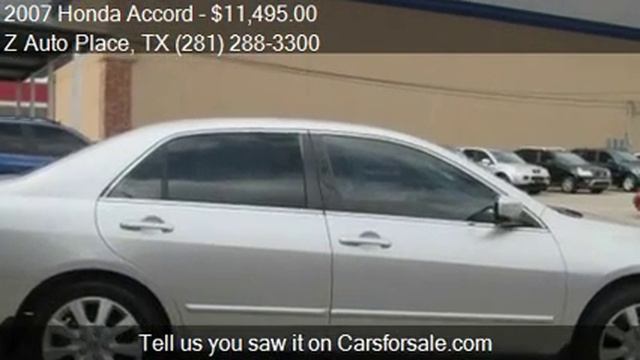 2007 Honda Accord Special Edition V-6 for sale in Spring, TX смотреть онлайн