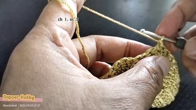 TUTORIAL TAS JINJING RAJUT CANTIK | MUDAH UNTUK PEMULA #crochet #tutorialuntukpemula #freepattern