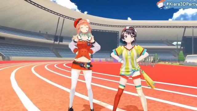 Kiara and Subaru Recreated The Hey Ya Duck Meme In 3D (With Music) смотреть онлайн