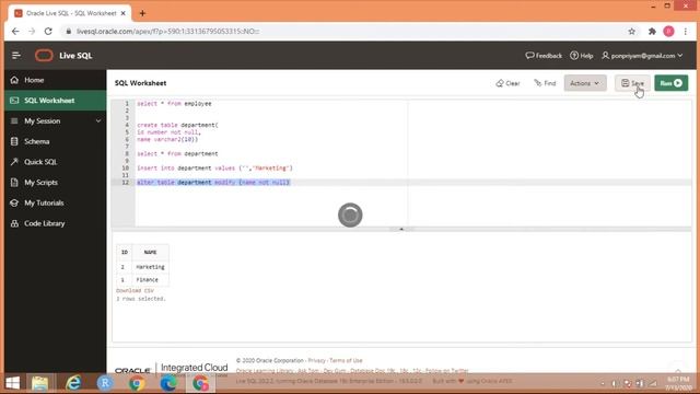 Not Null Constraint in SQL смотреть онлайн